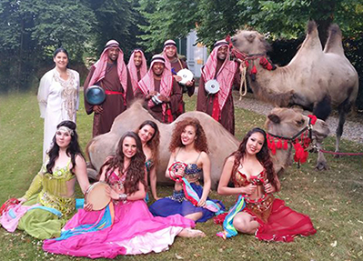 Buikdanseressen op mooie Arabische muziek